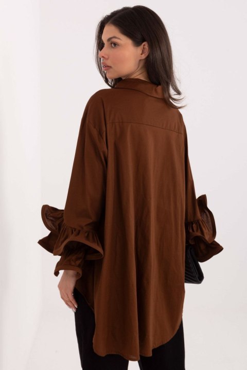 Koszula Damska Model IT-KS-8381.56 Brown - Italy Moda