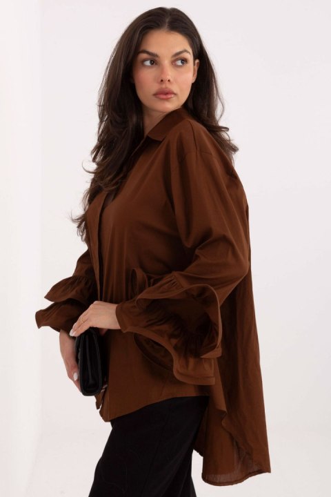 Koszula Damska Model IT-KS-8381.56 Brown - Italy Moda