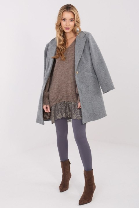 Płaszcz Damski Model IT-PL-20238.23 Dark Grey - Italy Moda