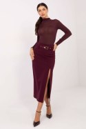 Spódnica Model IT-SD-FL7393.26 Bordo - Rue Paris