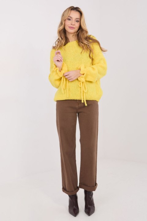 Sweter Damski Model MI-SW-1512.28 Yellow - Italy Moda