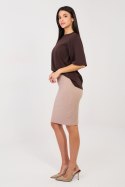 Spódnica Model RV-SD-A1058.71 Dark Beige - Rue Paris