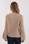 Sweter Damski Model MI-SW-1215.51 Dark Beige - Italy Moda
