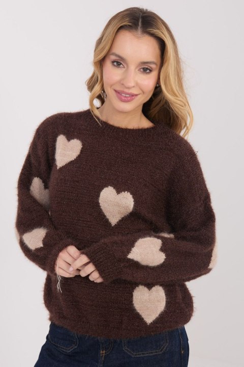 Sweter Damski Model MO-SW-1216.71 Brown - Italy Moda