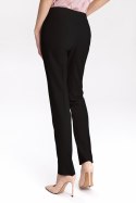 Czarne klasyczne spodnie damskie SD39 Black - Nife Czarne klasyczne spodnie damskie SD39 Black - Nife