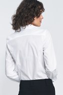 Elegancka biała koszula K71 White - Nife Elegancka biała koszula K71 White - Nife