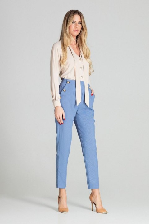 Koszula Damska Model M700 Beige - Figl Koszula Damska Model M700 Beige - Figl