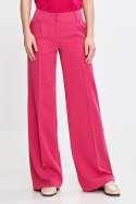 Spodnie wide leg z kantem SD112 Pink - Nife