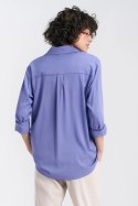 Wiskozowa koszula oversize K75 Violet - Nife Wiskozowa koszula oversize K75 Violet - Nife