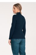 Golf Damski Model M1058 Navy - Figl Golf Damski Model M1058 Navy - Figl