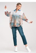 Koszula Damska Model M1146 Blue - Figl Koszula Damska Model M1146 Blue - Figl