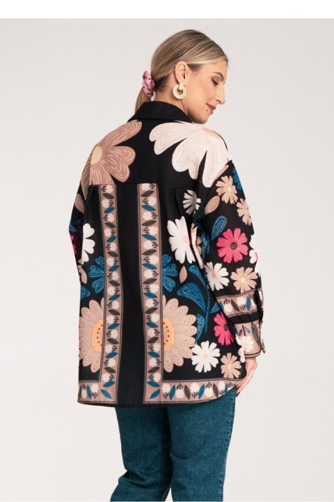 Koszula Damska Model M1147 Black - Figl Koszula Damska Model M1147 Black - Figl