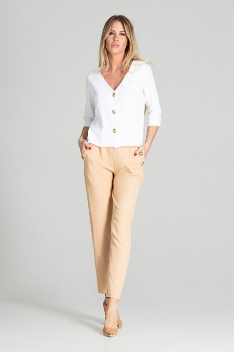 Koszula Damska Model M699 White - Figl Koszula Damska Model M699 White - Figl