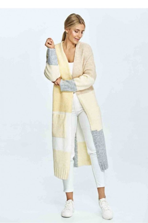 Sweter Kardigan Model M896 Yellow/Beige - Figl Sweter Kardigan Model M896 Yellow/Beige - Figl