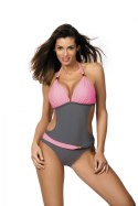 Jednoczęściowy strój kąpielowy Kostium Kąpielowy Model Beatrix Ardesia-Hollywood M-337 Pink/Grey - Marko Jednoczęściowy strój kąpielowy Kostium Kąpielowy Model Beatrix Ardesia-Hollywood M-337 Pink/Grey - Marko