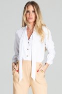 Koszula Damska Model M700 White - Figl Koszula Damska Model M700 White - Figl