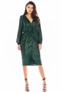 Sukienka Model A399 Cekiny Green - awama Sukienka Model A399 Cekiny Green - awama