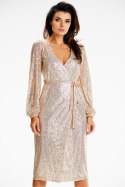 Sukienka Model A632 Beige - awama Sukienka Model A632 Beige - awama