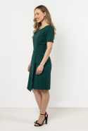 Sukienka Model A710 Bottle Green - awama Sukienka Model A710 Bottle Green - awama