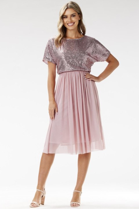 Sukienka Model A689 Pink - awama Sukienka Model A689 Pink - awama