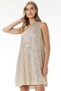 Sukienka Model A691 Beige - awama Sukienka Model A691 Beige - awama