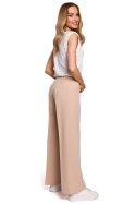 Spodnie Damskie Model MOE570 Beige - Moe Spodnie Damskie Model MOE570 Beige - Moe
