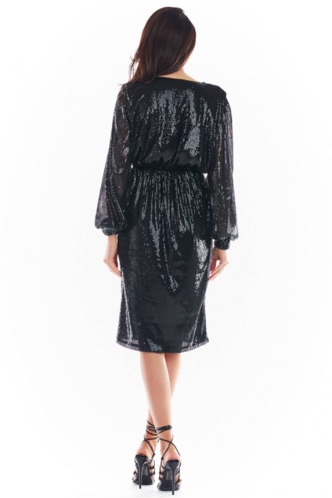 Sukienka Model A399 Cekiny Black - awama Sukienka Model A399 Cekiny Black - awama