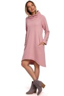 Sukienka Model MOE551 Powder Pink - Moe Sukienka Model MOE551 Powder Pink - Moe