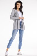 Sweter Kardigan Model A655 Grey - awama Sweter Kardigan Model A655 Grey - awama