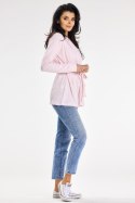 Sweter Kardigan Model A655 Powder Pink - awama Sweter Kardigan Model A655 Powder Pink - awama