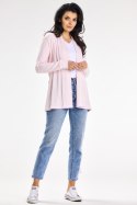 Sweter Kardigan Model A655 Powder Pink - awama Sweter Kardigan Model A655 Powder Pink - awama