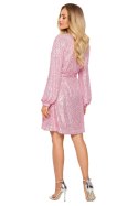 Sukienka Model MOE715 Powder Pink - Moe Sukienka Model MOE715 Powder Pink - Moe