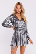 Sukienka Model MOE832 Silver - Moe Sukienka Model MOE832 Silver - Moe