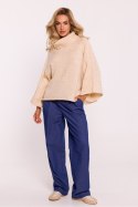 Golf Damski Model MOE822 Beige - Moe Golf Damski Model MOE822 Beige - Moe