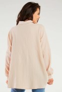 Koszula Damska Model M264 Beige - Infinite You Koszula Damska Model M264 Beige - Infinite You
