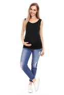 Koszulka ciążowa Model 0141 Black - PeeKaBoo Koszulka ciążowa Model 0141 Black - PeeKaBoo