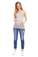 Koszulka ciążowa Model 0141 Grey - PeeKaBoo Koszulka ciążowa Model 0141 Grey - PeeKaBoo