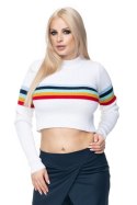 Sweter Damski Model 70015 White - PeeKaBoo Sweter Damski Model 70015 White - PeeKaBoo