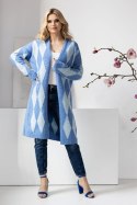 Sweter Kardigan Model 30092 Blue - PeeKaBoo Sweter Kardigan Model 30092 Blue - PeeKaBoo
