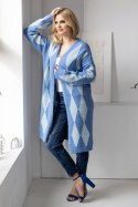 Sweter Kardigan Model 30092 Blue - PeeKaBoo Sweter Kardigan Model 30092 Blue - PeeKaBoo