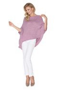 Sweter Ponczo Model 30068 Lila - PeeKaBoo Sweter Ponczo Model 30068 Lila - PeeKaBoo