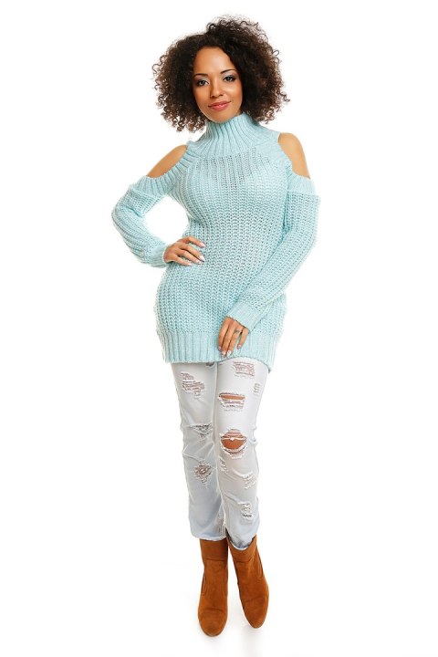 Sweter model 30040 Ice Mint - PeeKaBoo Sweter model 30040 Ice Mint - PeeKaBoo