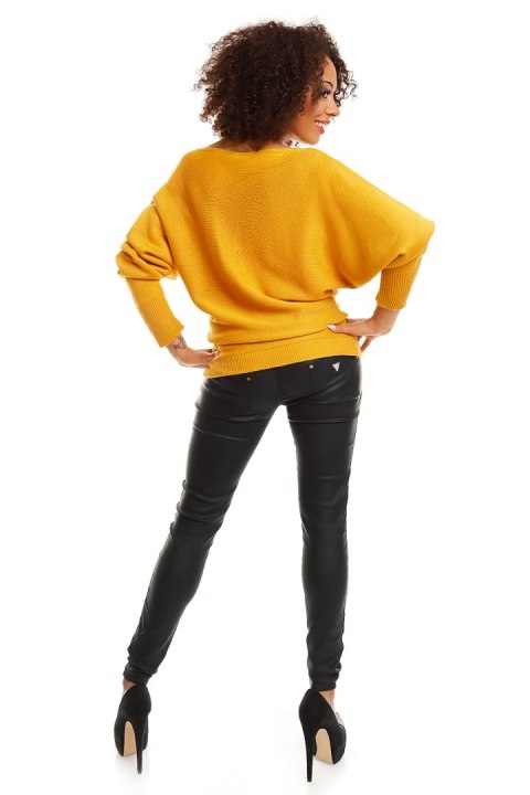 Sweter model 70003 Mustard - PeeKaBoo Sweter model 70003 Mustard - PeeKaBoo