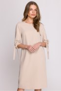 Sukienka Model S393 Beige - Stylove