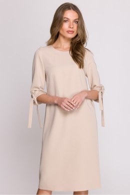 Sukienka Model S393 Beige - Stylove
