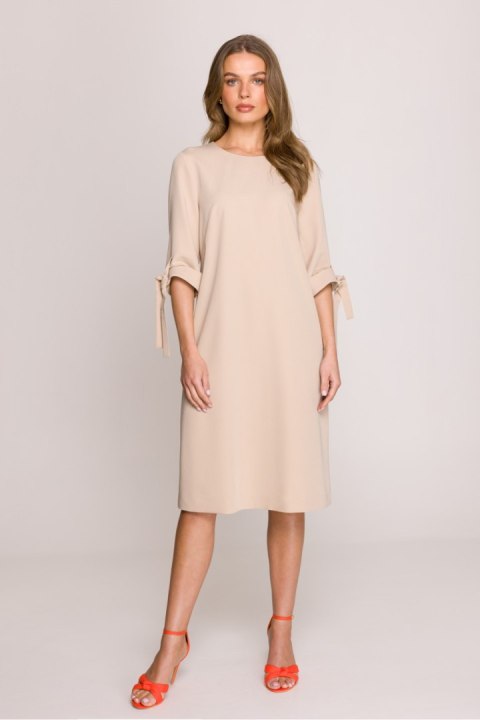 Sukienka Model S393 Beige - Stylove
