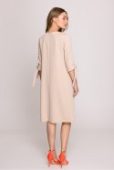 Sukienka Model S393 Beige - Stylove
