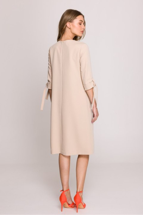 Sukienka Model S393 Beige - Stylove