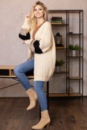 Sweter Kardigan Model 70041 Beige - PeeKaBoo Sweter Kardigan Model 70041 Beige - PeeKaBoo
