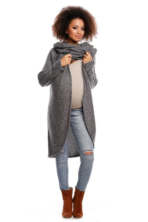 Sweter model 30051C Dark Gray - PeeKaBoo Sweter model 30051C Dark Gray - PeeKaBoo